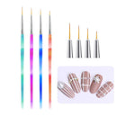 3pcs/Set Nail Brush Nail Art French Stripes Lines