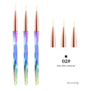 3pcs/Set Nail Brush Nail Art French Stripes Lines