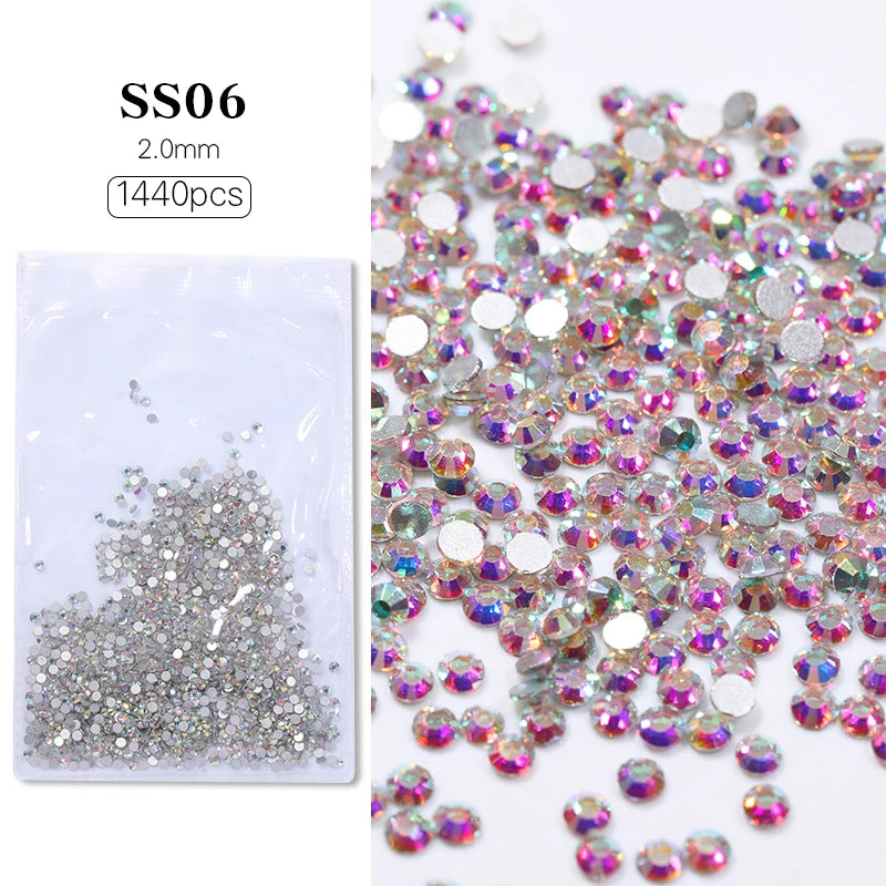 Aurora Irregular Crystal Rhinestones Nail Charm