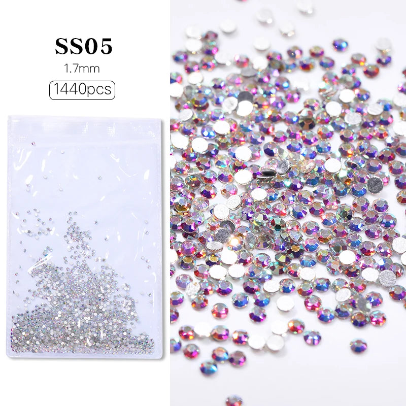 Aurora Irregular Crystal Rhinestones Nail Charm