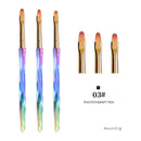 3pcs/Set Nail Brush Nail Art French Stripes Lines