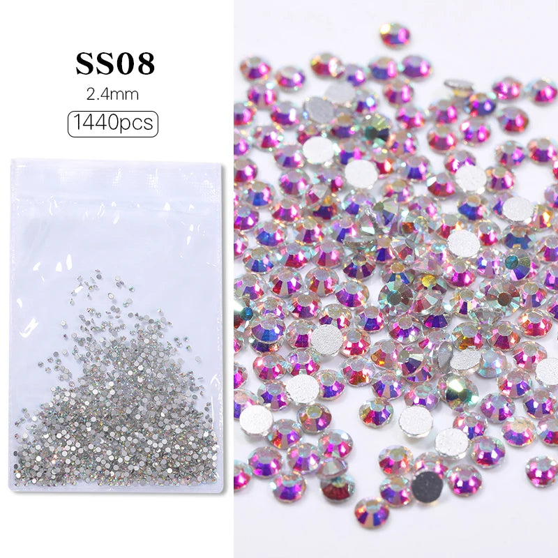 Aurora Irregular Crystal Rhinestones Nail Charm