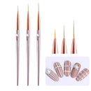 3pcs/Set Nail Brush Nail Art French Stripes Lines