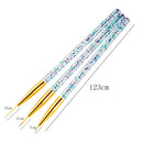 3Pcs Acrylic French Stripe Nail Art Liner Brush