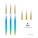 3pcs/Set Nail Brush Nail Art French Stripes Lines