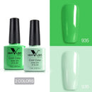 2pcs*7.5ml Venalisa Nude Color Gel Base Nowipe Top Coat Soak Off UV LED Gel Nail Polish Cosmetics Nail Art Manicure Nail Varnish