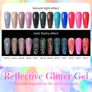 15ml Nail Gel Polish Reflective Glitter Gel
