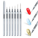 Silver Nail Art Liner Brushes Random in stock 5/7/9/11/20/25mm Painting Nail Art Brush