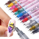 Nail Art Drawing Graffiti Pen Gel Plastic Waterproof Painting Liner Brush