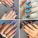 5ml Chrome Nail Gel Aurora Powder Liquid Metallic Mirror Effect