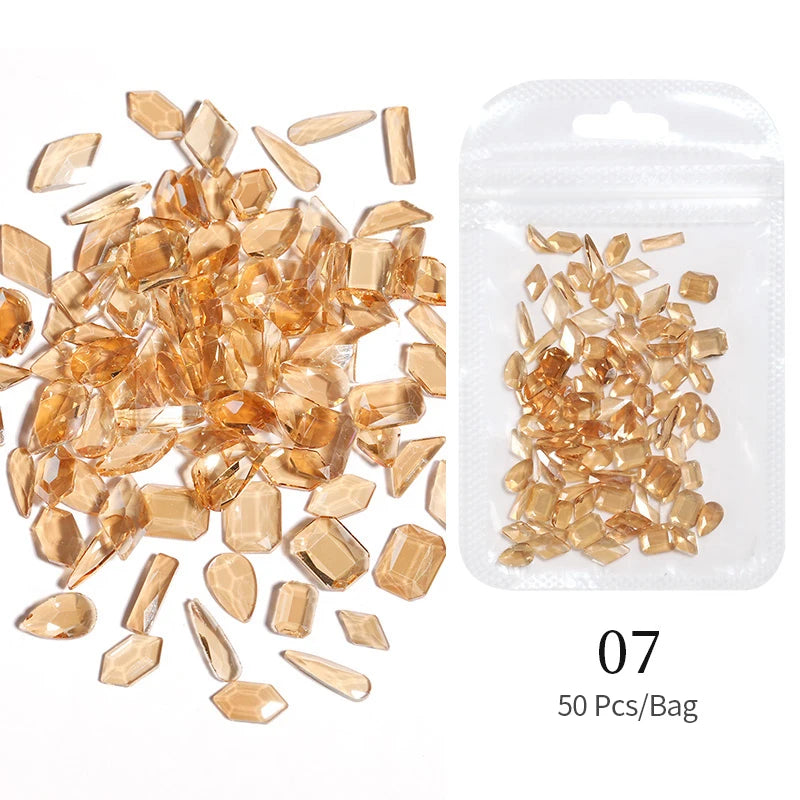 Aurora Irregular Crystal Rhinestones Nail Charm