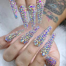 2400pcs AB Flatback Nail Rhinestones Mini Diamond