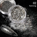 Nail Mirror Glitter Powder Metallic Colorful Dust Metal Effect
