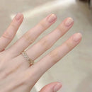 24pcs False Nail Full Cover Fake Nail Elegant Pink Glitter French