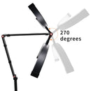 16 Inch Ring Half Moon Beauty Salon lights Adjustable Brightness LED