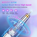 Tragbare elektrische Nagelbohrmaschine mit 40.000/35.000 U/min und LCD-Display