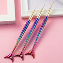 Creative Mermaid Tail Nail Art Brushes