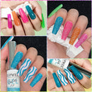 12Pcs Neon Reflective Nail Art Liner