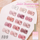 15 Farben/Set Glitzer gebrochener Diamant-Gel-Nagellack