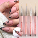 Professional Nail Art Brushes Nail Line Brush Pink Gel Painting Pe