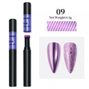 Nail Mirror Glitter Powder Metallic Colorful Dust Metal Effect