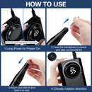 Nagelbohrmaschine mit 35.000 U/min und wiederaufladbarem HD-LCD-Display