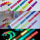 15 Farben/Set Fluoreszenz Flash Broken Diamond Gel-Nagellack