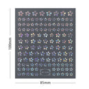 3D Laser Flower Nail Sticker Aurora Decals