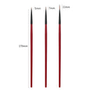 3pcs/Set Nail Brush Nail Art French Stripes Lines