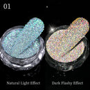 Nail Mirror Glitter Powder Metallic Colorful Dust Metal Effect