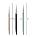 5pcs/Set Dual-Ended Nail Art Dotting Pen With Rhinestones Handle