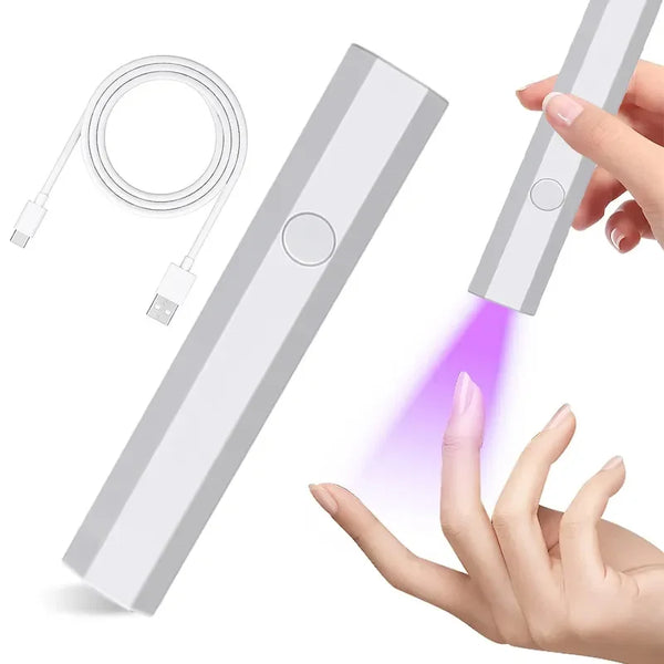 Portable Handheld Mini Nail Lamp For All Gel Polish Quick Dry USB Connection