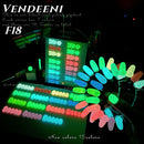 15 Farben/Set Fluoreszenz Flash Broken Diamond Gel-Nagellack