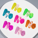 12Pcs Neon Reflective Nail Art Liner