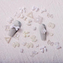 100PCS Mixed Design 3D Arcylic Nail Art Decorations Charms Kawaii Accessories